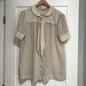 ASOS maternity polka dot shirt